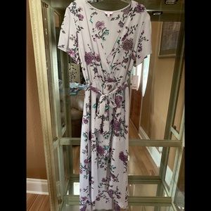 Candies Floral Split Maxi Romper Dress!